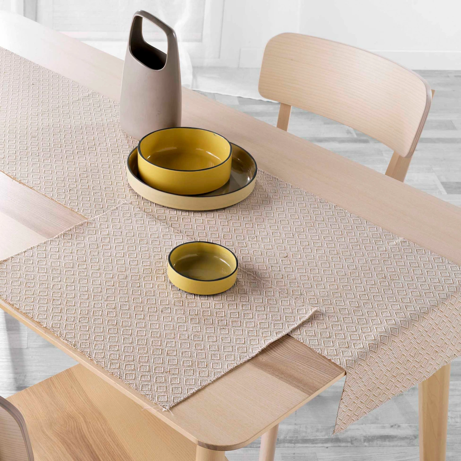Lot de 2 sets de table jute Danity Beige Lot De 2 Sets De Table Jute Danity Beige -Eminza 2 sets de table 33 x 45 cm jute uni polycoton uni danity 114356 1643185981