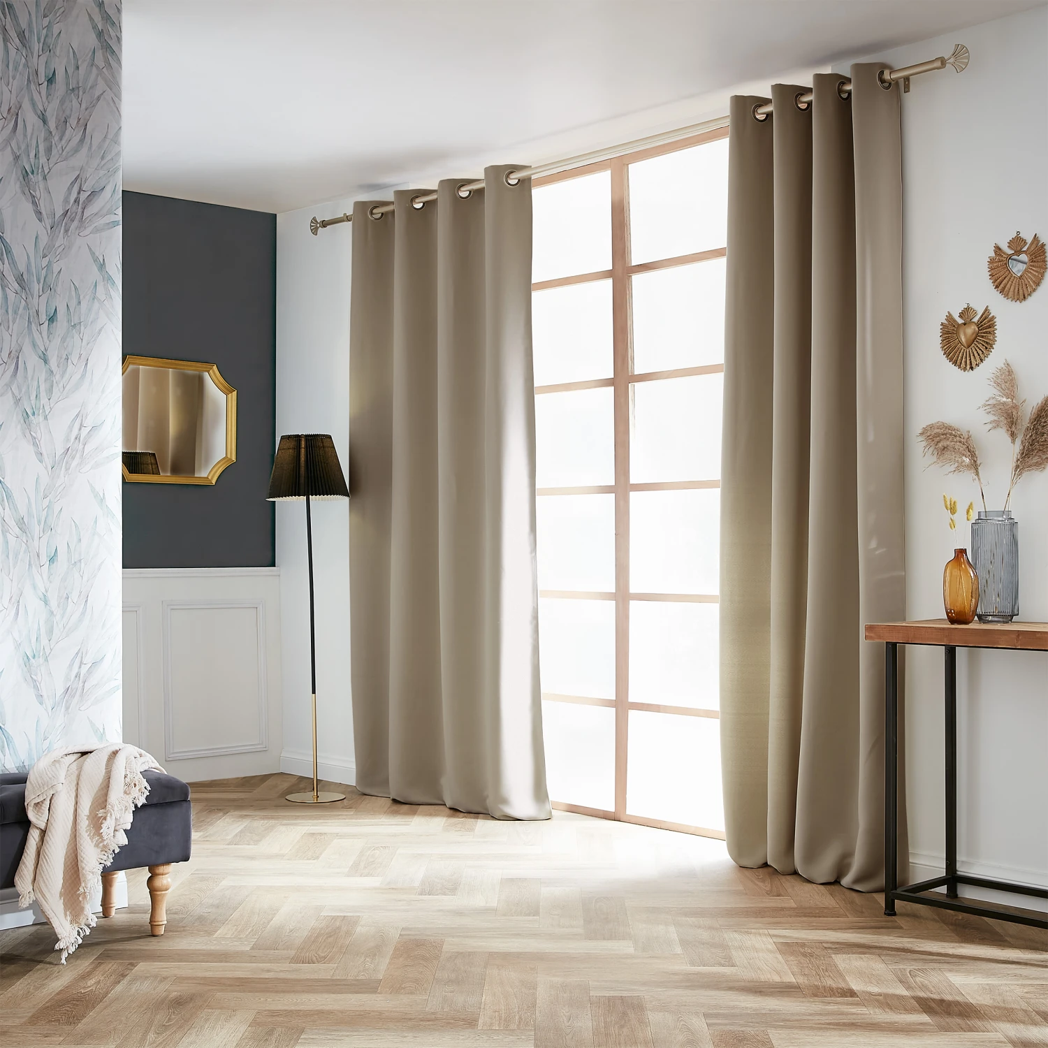 Rideau obscurcissant (140 x 260 cm) Dark Taupe Rideau Obscurcissant (140 X 260 Cm) Dark Taupe -Eminza 2023 09 eminza dark 084 140x260 280 taupe