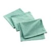 Lot De 3 Serviettes Coton Recyclé (40 Cm) Mistral Vert Menthe