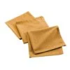 Lot De 3 Serviettes Coton Recyclé (40 Cm) Mistral Jaune Moutarde