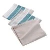 Lot De 3 Serviettes (40 Cm) Naturaline Bleues