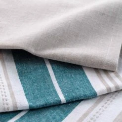 Lot De 3 Serviettes (40 Cm) Naturaline Bleues 2 Lot De 3 Serviettes (40 Cm) Naturaline Bleues -Eminza 3 serviettes de table 40 x 40 cm coton tisse naturaline bleu 114308 1643122835