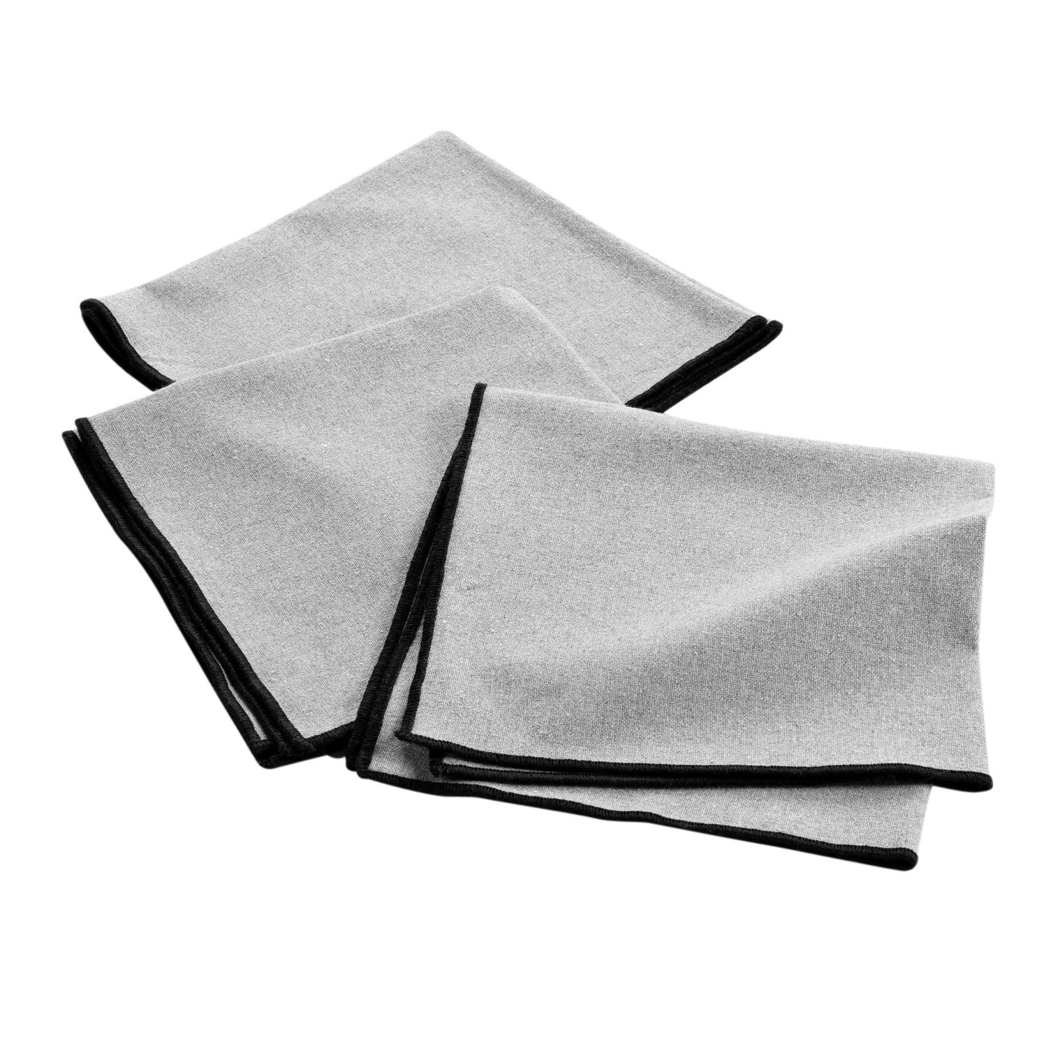 Lot de 3 serviettes coton recyclé Mistraline Gris chiné Lot De 3 Serviettes Coton Recyclé Mistraline Gris Chiné -Eminza 3 serviettes de table 40 x 40 cm mistraline gris chine coton recycl 126045 1673339663