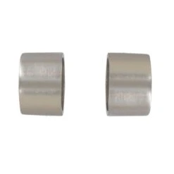 Lot De 2 Embouts Tringle (D28 Mm) Lino Bouchons Argent Mat
