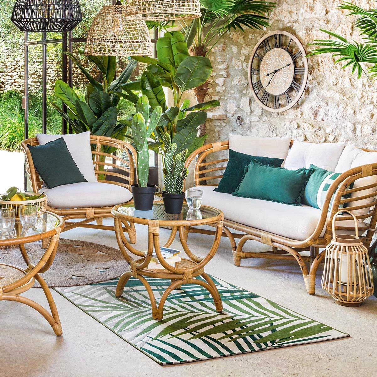 Tapis (150 cm) Tropic Vert Tapis (150 Cm) Tropic Vert -Eminza 68149 1600690751