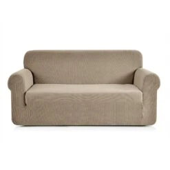 Housse De Canapé Extensible Prisca Marron Ficelle -Eminza 70101 1613560109