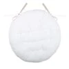 Coussin De Chaise Rond Duo Ecru