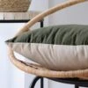 Coussin Carré (50 Cm) Duo Vert Kaki