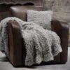 Plaid Fausse Fourrure (160 Cm) Mouton Taupe