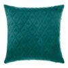 Coussin Carré (40 Cm) 3D Losange Bleu Canard