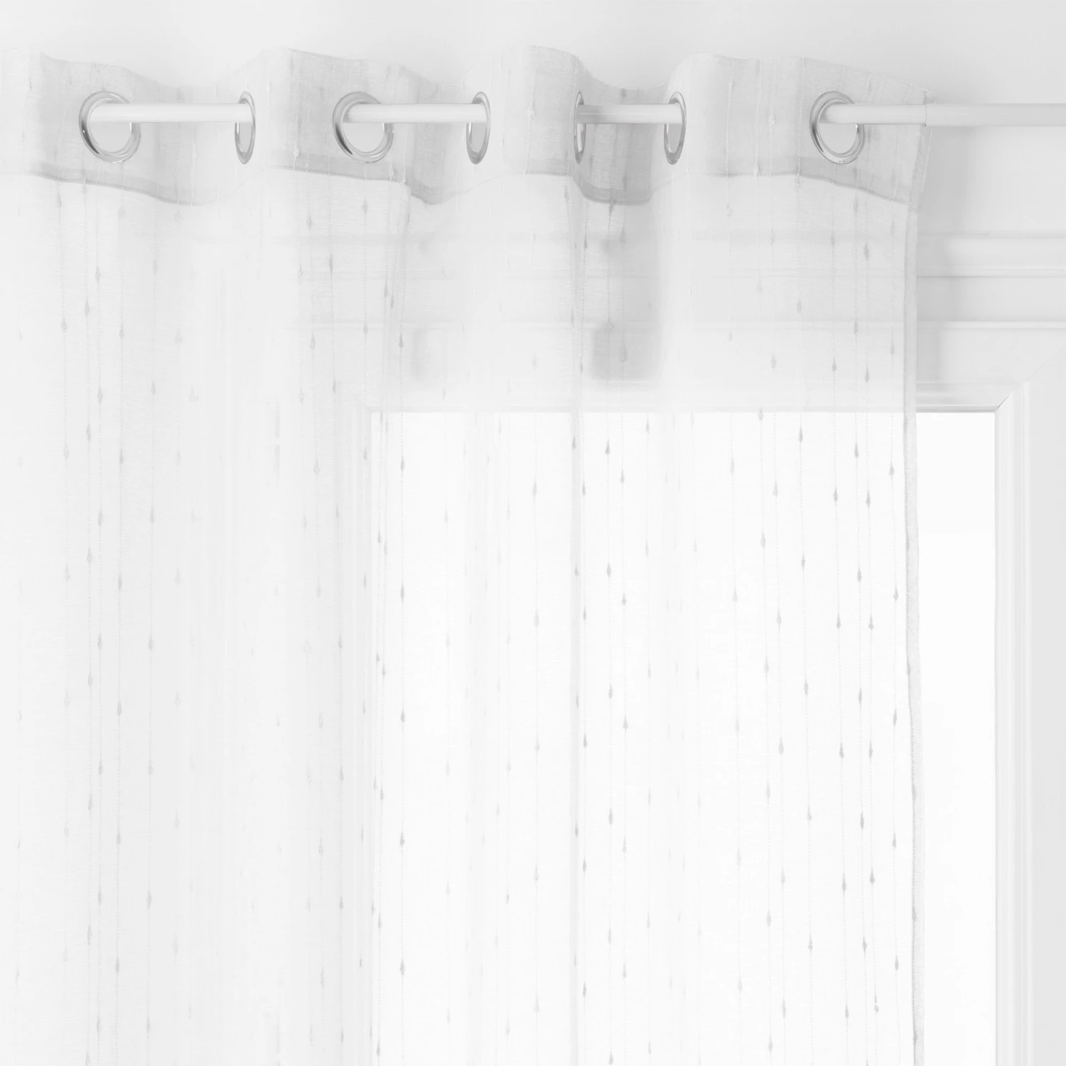 Voilage (140 x 260 cm) Anissa Blanc Voilage (140 X 260 Cm) Anissa Blanc -Eminza 89866 1597129694