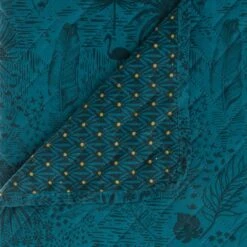 Boutis (240 X 220 Cm) Coloni Bleu Canard 2 Boutis (240 X 220 Cm) Coloni Bleu Canard -Eminza 90226 1596783432