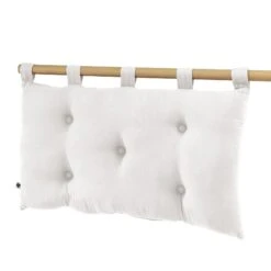 Tête De Lit Gaze De Coton (80 Cm) Gaïa Blanc Chantilly 4 Tête De Lit Gaze De Coton (80 Cm) Gaïa Blanc Chantilly -Eminza 91552 1603093985
