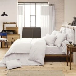 Tête De Lit Gaze De Coton (80 Cm) Gaïa Blanc Chantilly 3 Tête De Lit Gaze De Coton (80 Cm) Gaïa Blanc Chantilly -Eminza 91552 1605540092