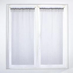 Paire De Voilages (60 X 120 Cm) Shaadee Blanc