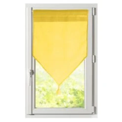 Paire De Voilages Vitrage (60 X 90 Cm) Monna Jaune