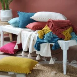 Jeté De Canapé (150 Cm) Sanchez Jaune Moutarde -Eminza 93382 1609343799