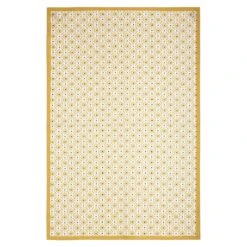 Lot De 3 Torchons Geom Jaune Ocre -Eminza 93824 1609921235