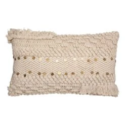 Coussin Rectangulaire Elino Ecru