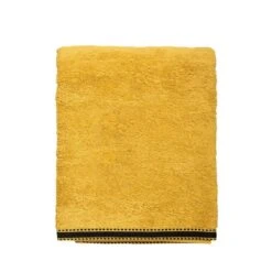 Serviette De Bain (100 X 150 Cm) Joia Jaune Ocre -Eminza 94136 1610018314