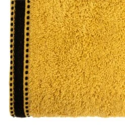 Serviette De Bain (100 X 150 Cm) Joia Jaune Ocre -Eminza 94136 1610018629
