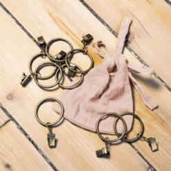 Rideau Gaze De Coton Ajustable (180 X Max 300 Cm) Gaïa Rose Poudré -Eminza 94777 1610711043