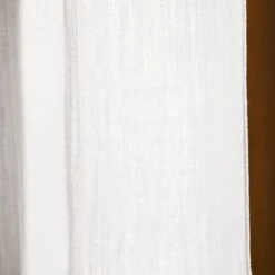 Rideau Gaze De Coton Ajustable (180 X Max 300 Cm) Gaïa Blanc Chantilly 4 Rideau Gaze De Coton Ajustable (180 X Max 300 Cm) Gaïa Blanc Chantilly -Eminza 94780 1610710422