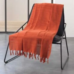 Jeté De Canapé (150 Cm) Lilia Terracotta