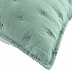 Housse De Coussin Carrée (60 Cm) Mellow Chic Vert Menthe 2 Housse De Coussin Carrée (60 Cm) Mellow Chic Vert Menthe -Eminza 95719 1611758980