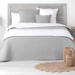 Couvre-lit (220 X 240 Cm) Mellow Chic Gris