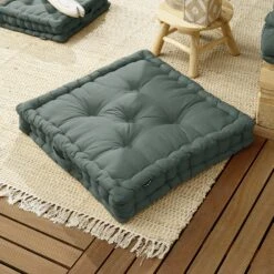 Coussin De Sol (60 X H10 Cm) Pixel Vert Kaki