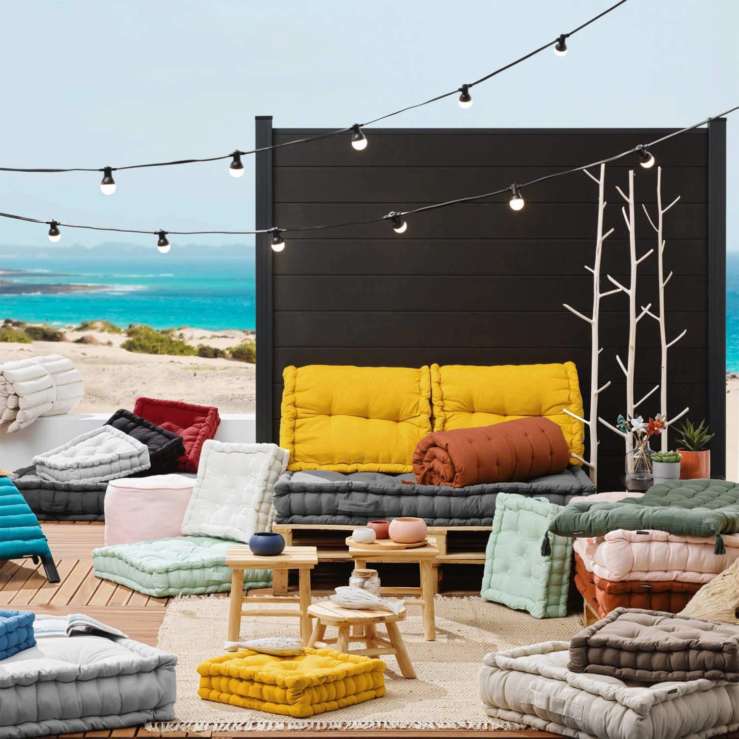 Matelas de sol (L120 cm) Pixel Taupe Matelas De Sol (L120 Cm) Pixel Taupe -Eminza 97483 1617372003