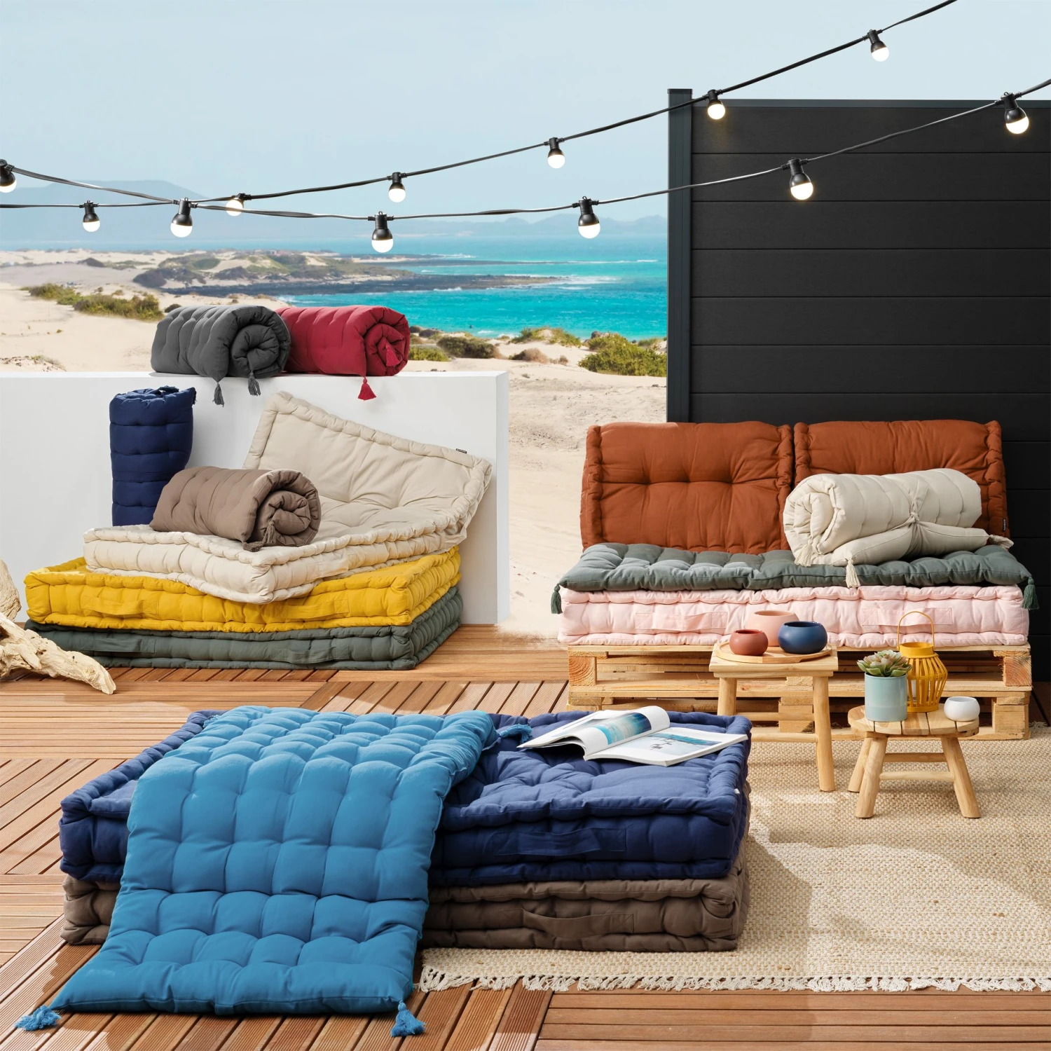 Matelas de sol (L120 cm) Pixel Beige grège Matelas De Sol (L120 Cm) Pixel Beige Grège -Eminza 97486 1617282305