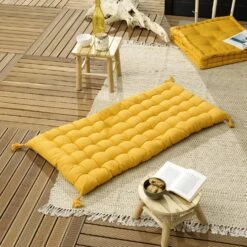 Matelas De Sol (L120 Cm) Pixel Jaune Moutarde