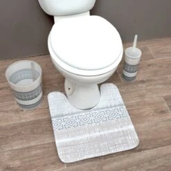 Tapis Contour WC Emotion Gris