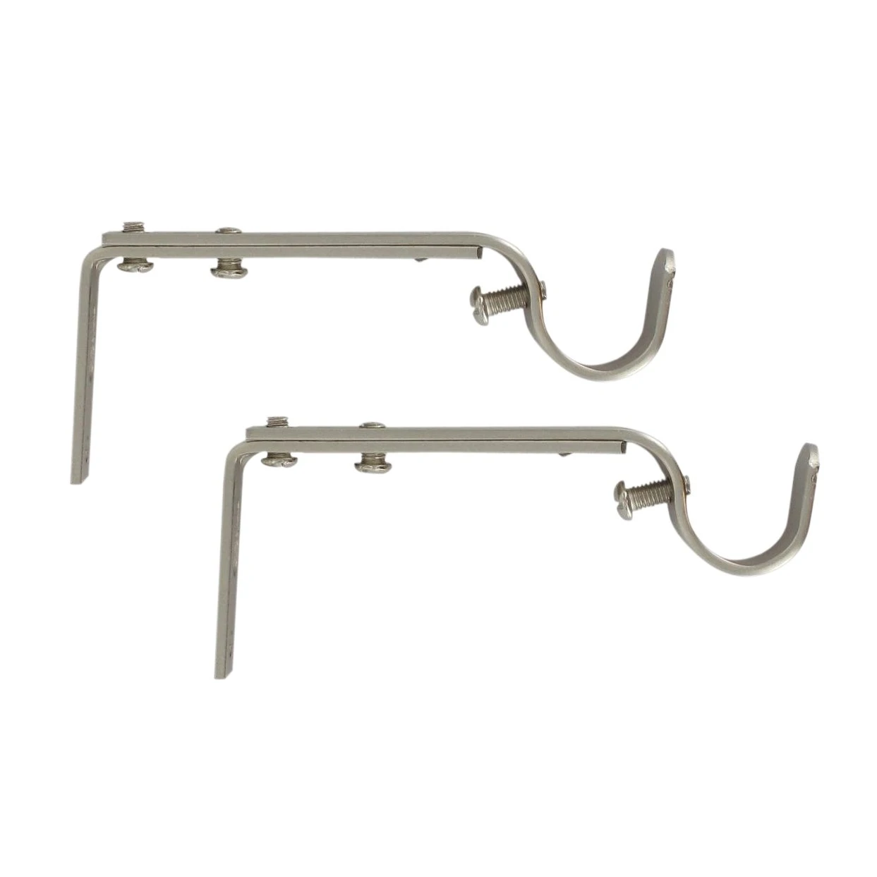 Lot de 2 supports tringles extensibles (L110 - L150/ D20 mm) Jim gouttière Argent Lot De 2 Supports Tringles Extensibles (L110 - L150/ D20 Mm) Jim Gouttière Argent -Eminza 98558 1620035707