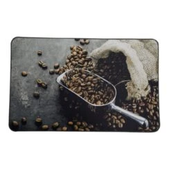 Tapis De Cuisine (80 Cm) Coffee Time Marron