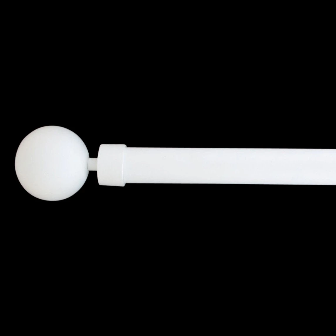 Kit de tringle extensible (L210 - L380 cm / D28 mm) Gaïa Blanc Kit De Tringle Extensible (L210 - L380 Cm / D28 Mm) Gaïa Blanc -Eminza 99059 1620048924