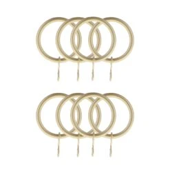 Lot De 8 Anneaux Tringle Rideau (D20 Mm) Jim Or