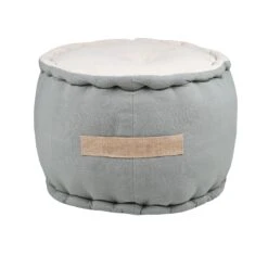 Coussin De Sol Coton Recyclé (45 X 30 Cm) Asana Vert Sauge 3 Coussin De Sol Coton Recyclé (45 X 30 Cm) Asana Vert Sauge -Eminza asana pouf rond 40x30 sauge 129997 1688557708