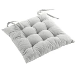 Coussin De Chaise Coton Recyclé Mistral Blanc