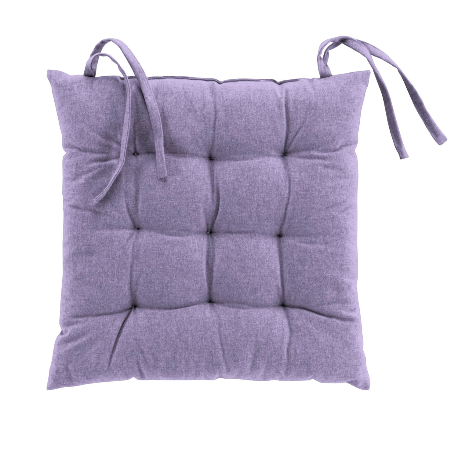 Coussin de chaise coton recyclé Mistral Violet lilas Coussin De Chaise Coton Recyclé Mistral Violet Lilas -Eminza assise matelassee 40 x 40 cm coton recycle uni mistral lilas 114428 1643105786