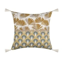 Coussin Carré (40 Cm) Bako Jaune Moutarde -Eminza bako coussin 40x40 moutarde 129560 1688387594