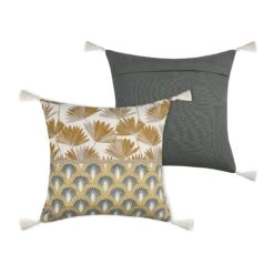 Coussin Carré (40 Cm) Bako Jaune Moutarde -Eminza bako coussin 40x40 moutarde 129560 1688387613