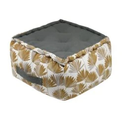 Coussin De Sol Grande Hauteur (40 X 30 Cm) Bako Jaune Moutarde -Eminza bako pouf 40x40x30 moutarde 129644 1687770006