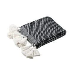 Jeté De Canapé Coton (150 Cm) Beloha Noir -Eminza beloha plaid 125x150 noir 125376 1672994689