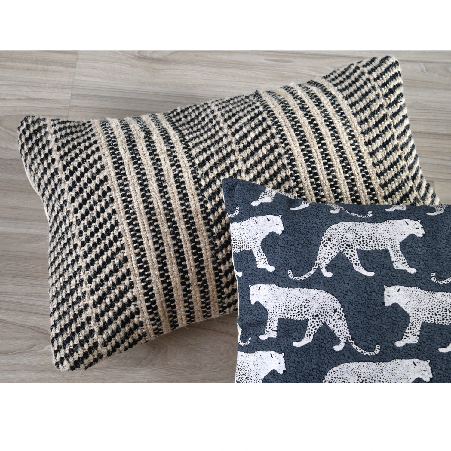 Coussin rectangulaire jute (50 cm) Benito Noir Coussin Rectangulaire Jute (50 Cm) Benito Noir -Eminza benito coussin 30x50 noir 125343 1672845847