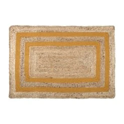 Tapis Jute (90 Cm) Berry Jaune Moutarde