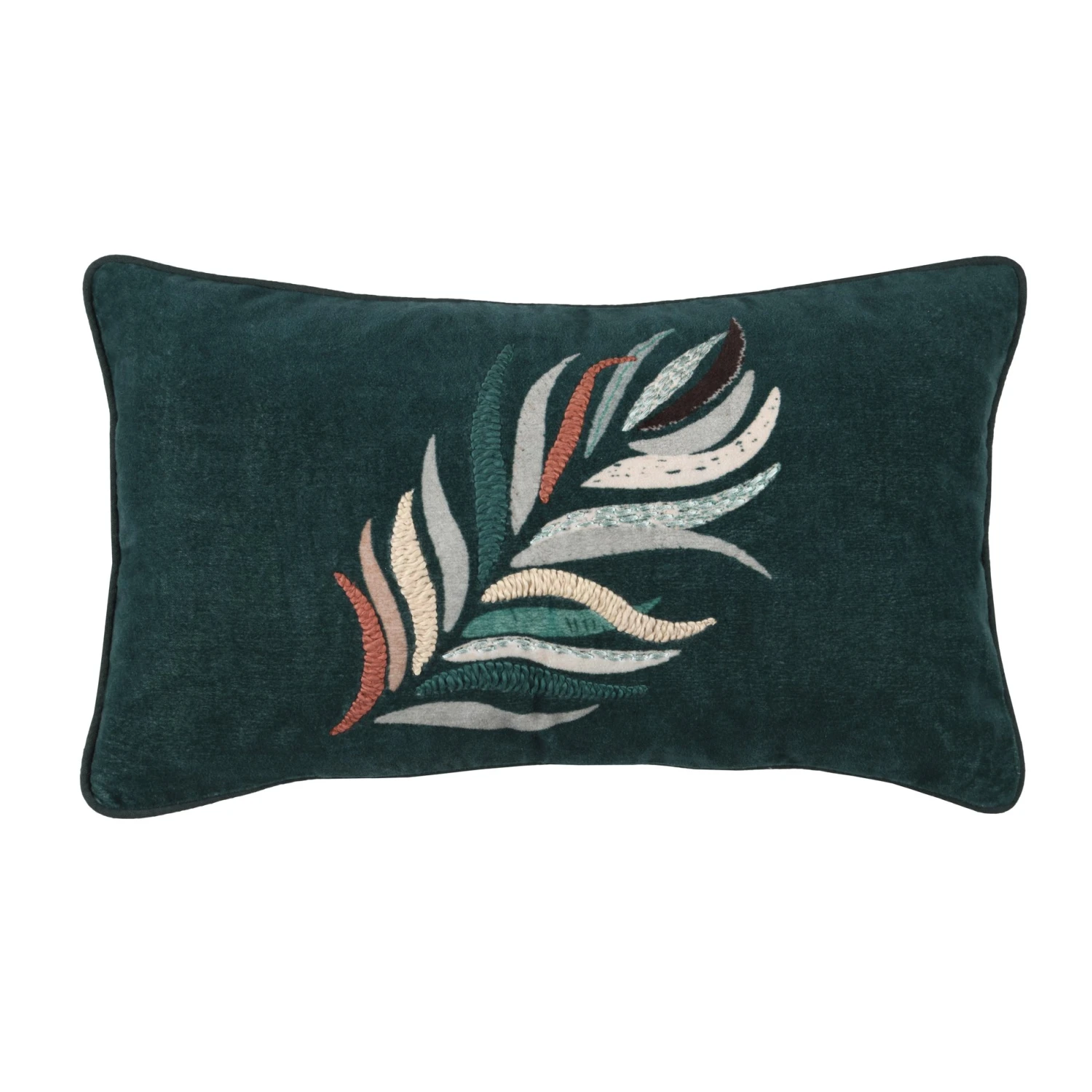 Coussin rectangulaire (50 cm) Bolivie Vert émeraude Coussin Rectangulaire (50 Cm) Bolivie Vert émeraude -Eminza bolivie coussin 30x50 emeraude 120286 1658997379