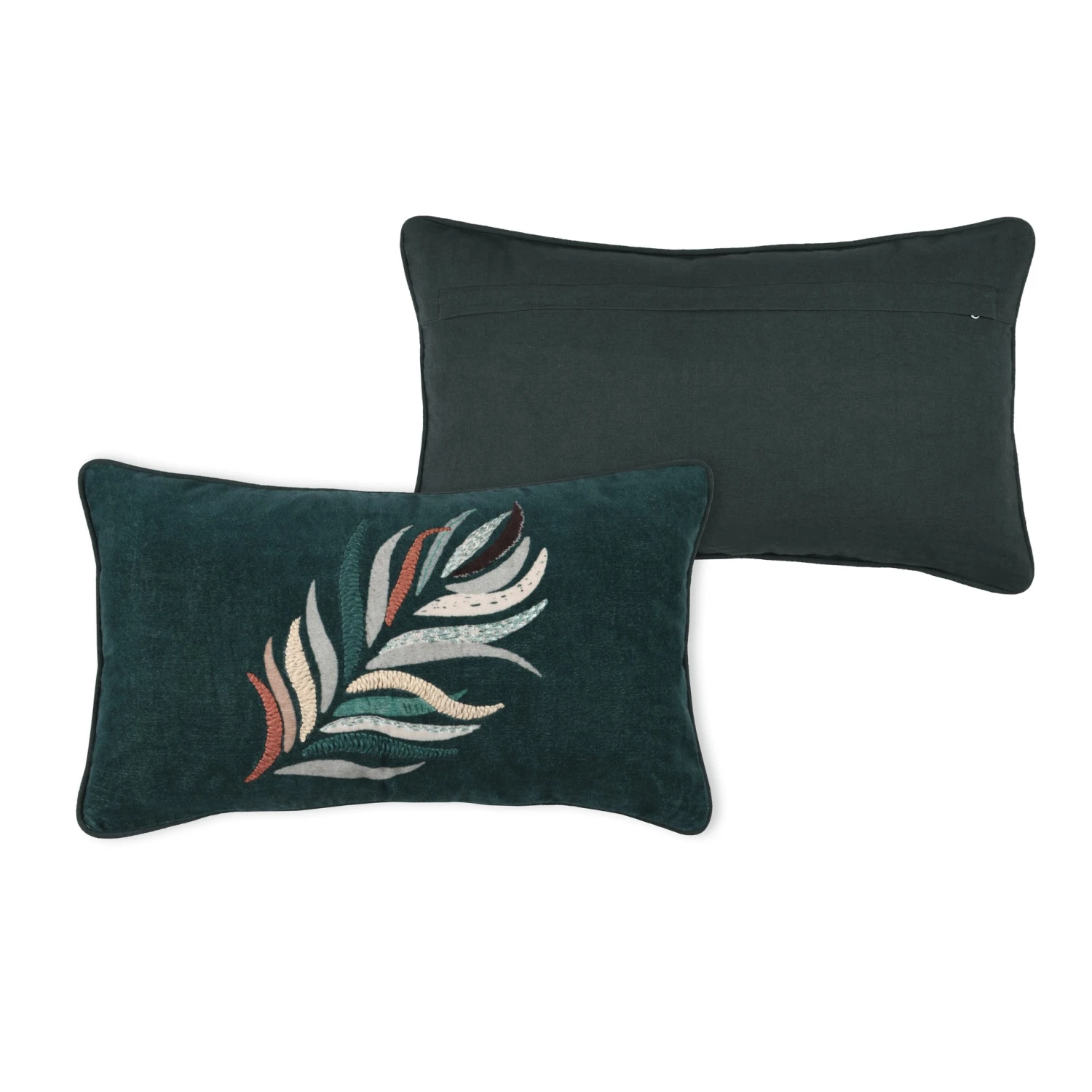 Coussin rectangulaire (50 cm) Bolivie Vert émeraude Coussin Rectangulaire (50 Cm) Bolivie Vert émeraude -Eminza bolivie coussin 30x50 emeraude 120286 1658997395